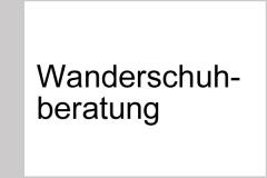 Wanderschuh-Beratung